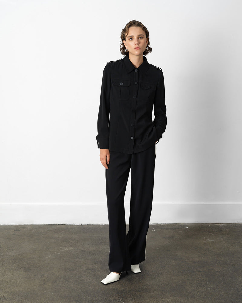 French Connection Vinnie Tailored Shirt Jacket Black