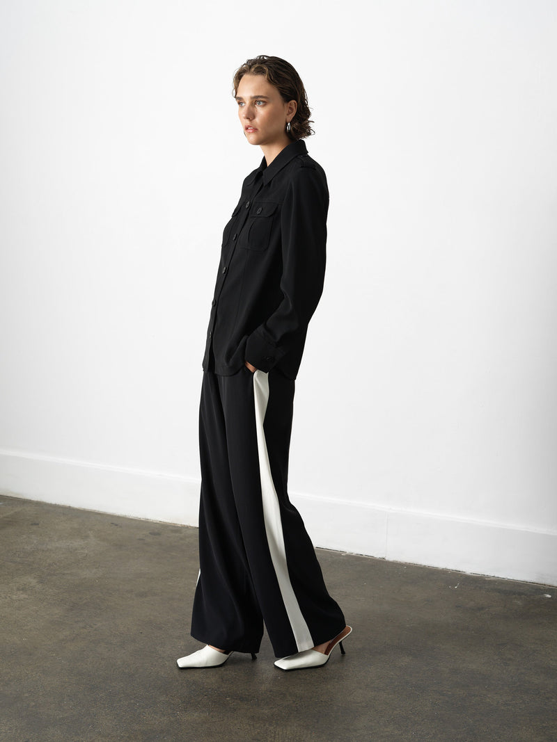 French Connection Vinnie Tailored Shirt Jacket Black