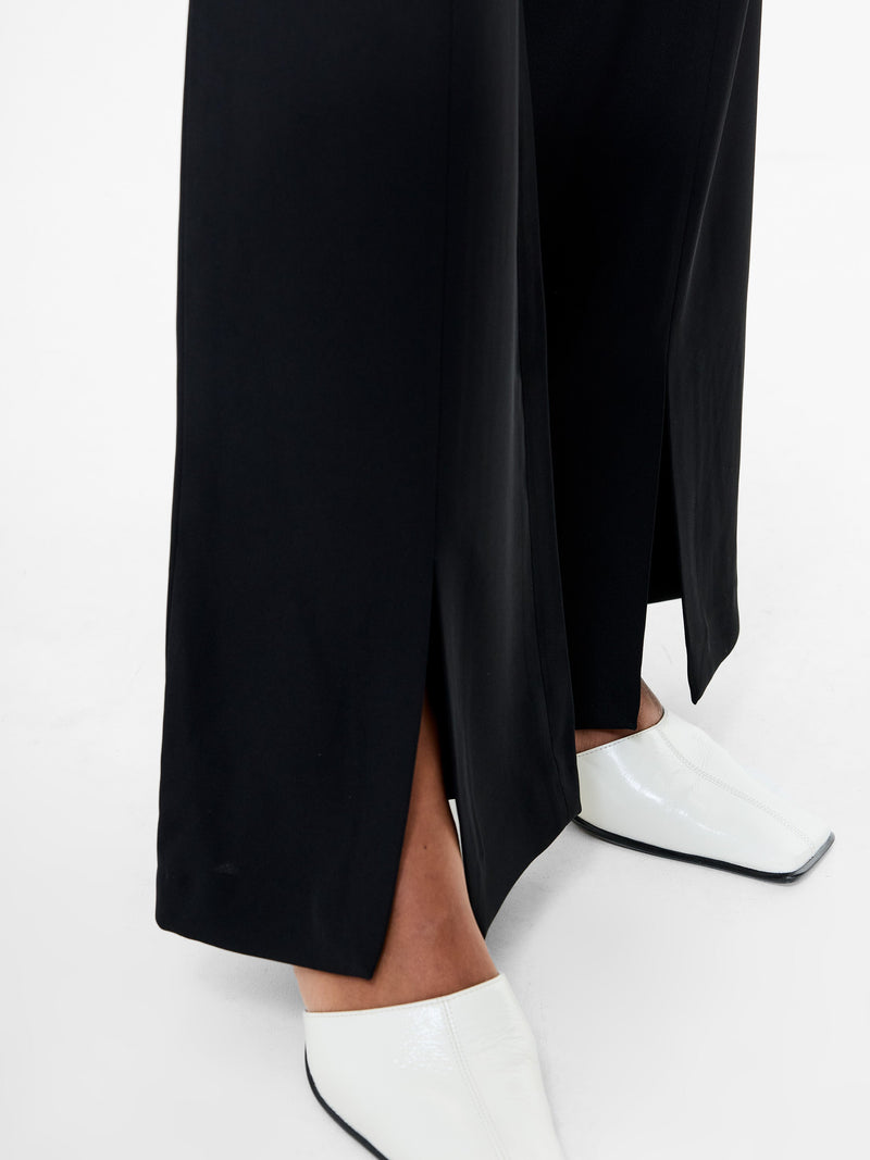 French Connection Vinnie Tailored Slit Trousers Black