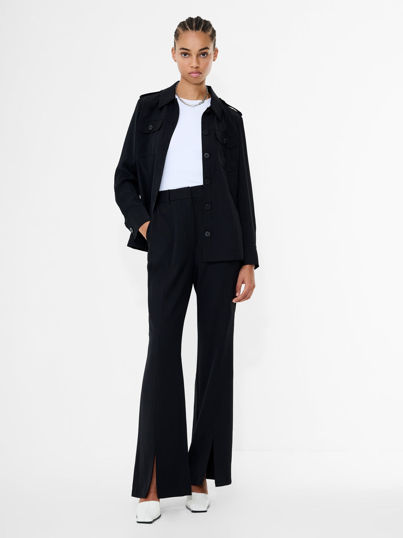 french connection Vinnie Tailored Slit Trousers Black