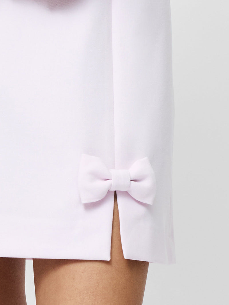 French Connection Whisper Bow Slit Strappy Mini Dress Sweet Pink