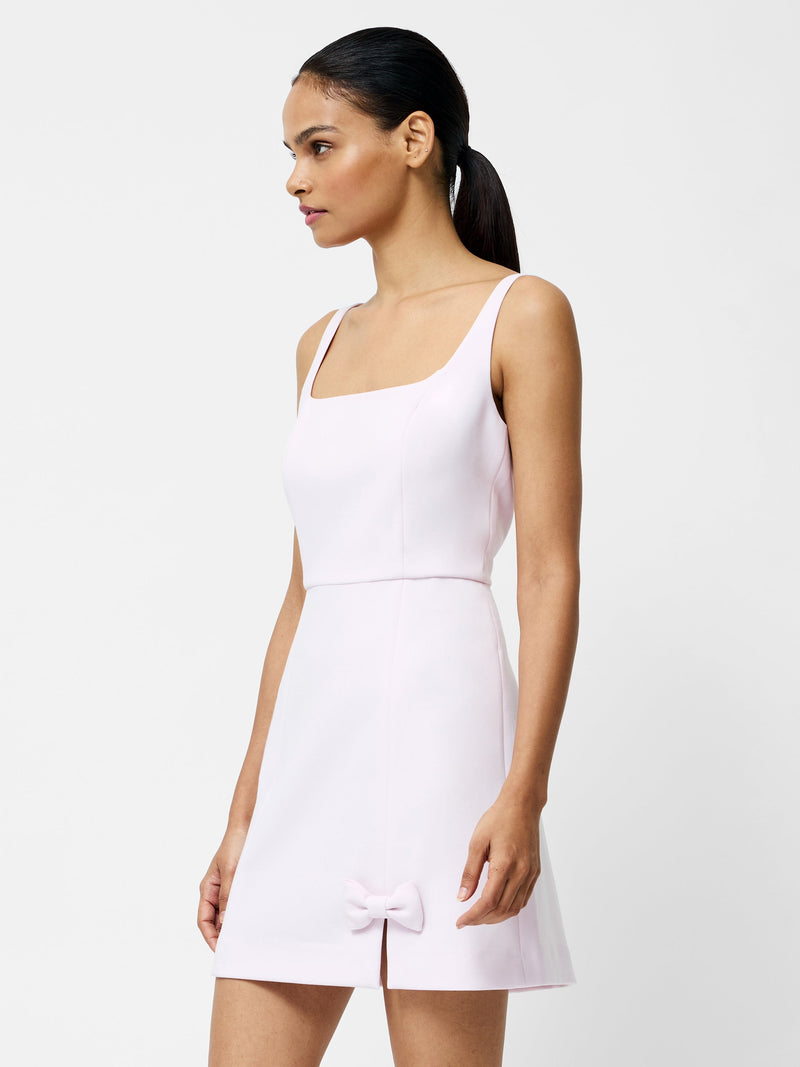 french connection Whisper Bow Slit Strappy Mini Dress Sweet Pink