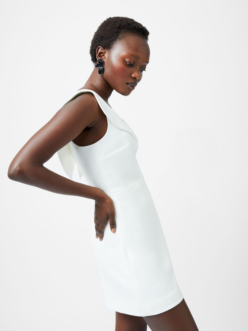 French Connection Whisper Collar Mini Dress Summer White