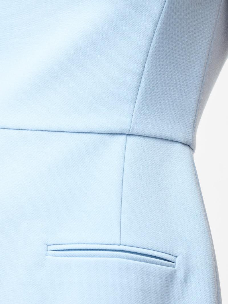 French Connection Whisper Crew Neck Mini Dress Cashmere Blue