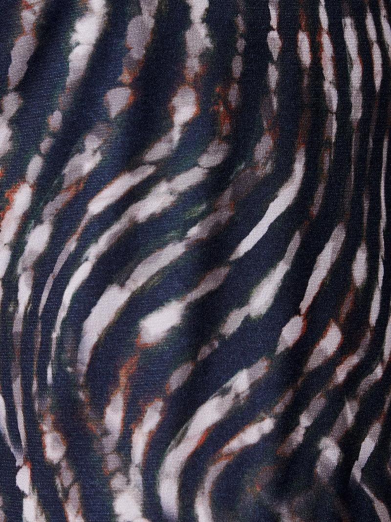 French Connection Zina Portia Wide Leg Printed Trousers Brown Multi