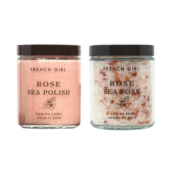 french girl Luxe Rose Bath Soak & Body Polish