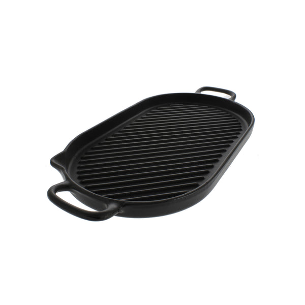 French Home Chasseur 14-inch Oval French Cast Iron Grill
