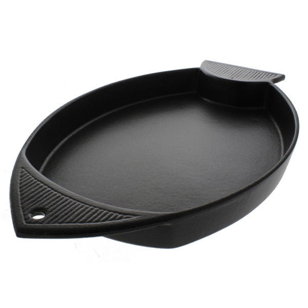 French Home Chasseur 16-inch French Cast Iron Fish-shaped Griddle (CI_32782)