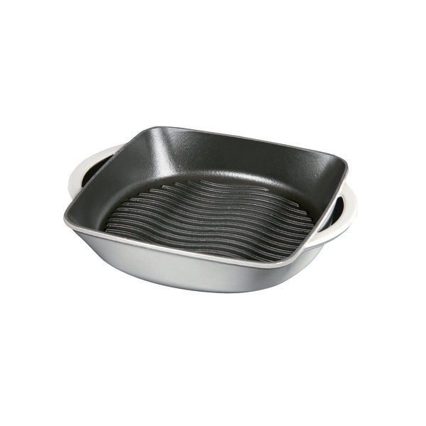 french home Chasseur Carronde 10-inch Grill Pan Grey and Black