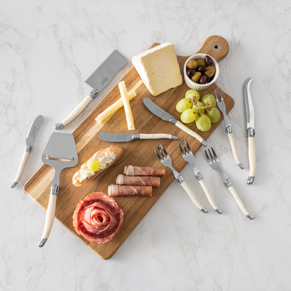 French Home French Home 14-Piece Laguiole Charcuterie Set With Wood Serving Board