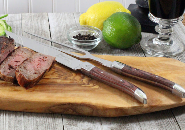 French Home French Home 2 Piece Laguiole Pakkawood Carving Set