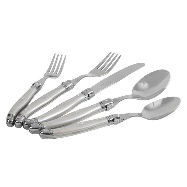 French Home French Home 20-Piece Laguiole Flatware Set Service For 4 Pewter