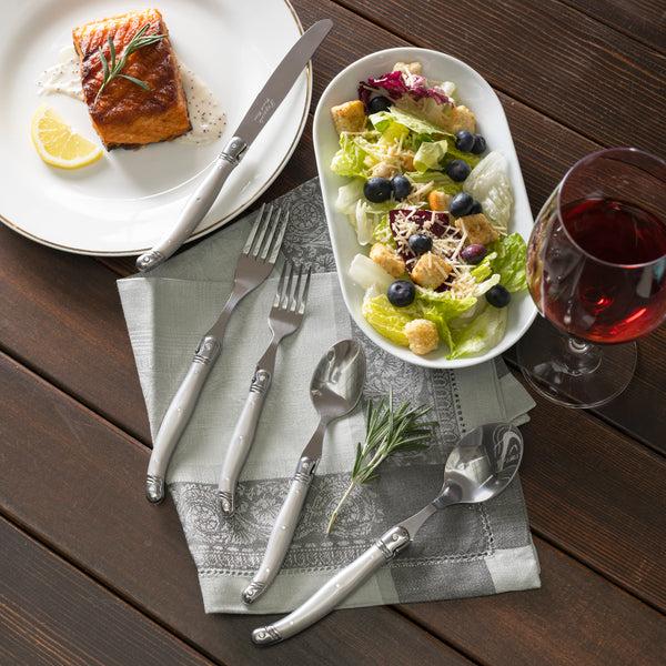 French Home French Home 20-Piece Laguiole Flatware Set Service For 4 Pewter