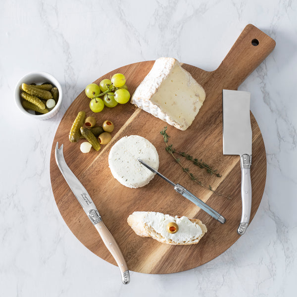 French Home French Home 3-Piece Laguiole Cheese Knife Set With Mother Of Pearl Handles