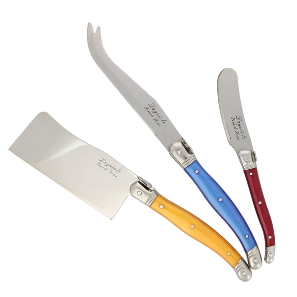 French Home French Home 3 Piece Laguiole Cheese Set - Multi Color