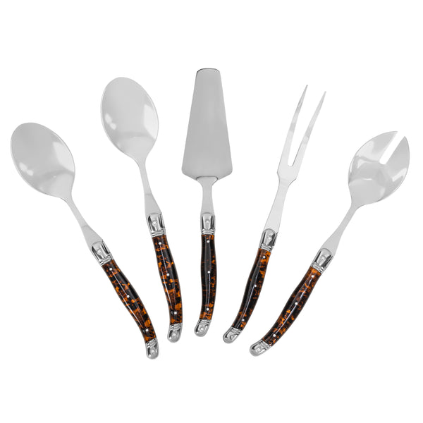French Home French Home 5-Piece Laguiole Tortoise Shell Hostess Set