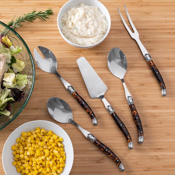 French Home French Home 5-Piece Laguiole Tortoise Shell Hostess Set