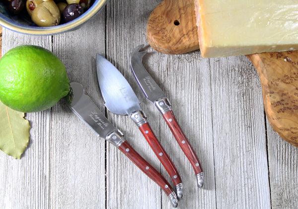 French Home French Home 7 Piece Laguiole Pakkawood Cheese Set
