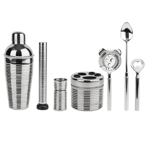 french home French Home 7-Piece Stainless-Steel Barware Set