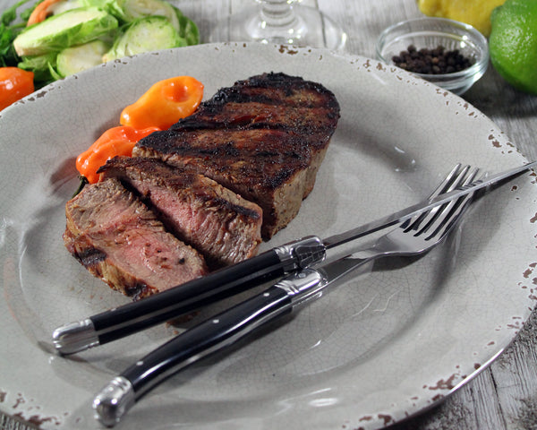 French Home French Home 8 Piece Laguiole Faux Onyx Steak Knife And Fork Set