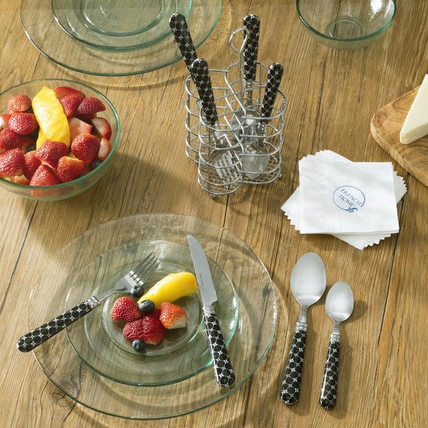 French Home French Home Bistro 16-Piece Stainless Steel Flatware Set Service For 4 Abstract Butterfly