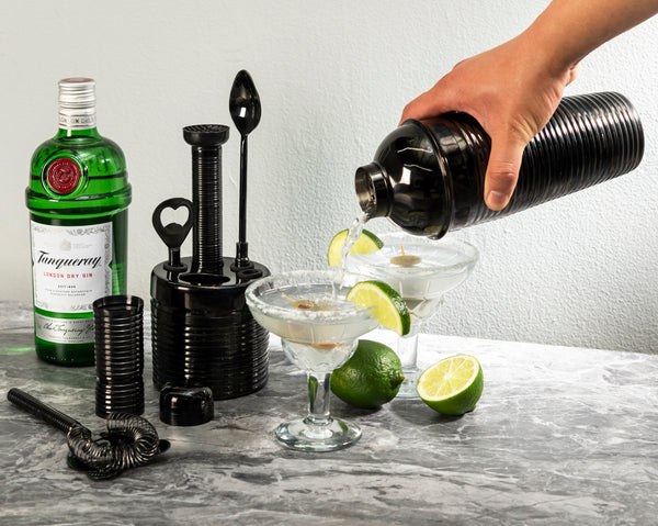 French Home French Home 7-Piece Black Barware Set