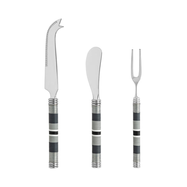 French Home French Home Jubilee Cheese Knife Spreader And Fork Set - Shades Of Graphite