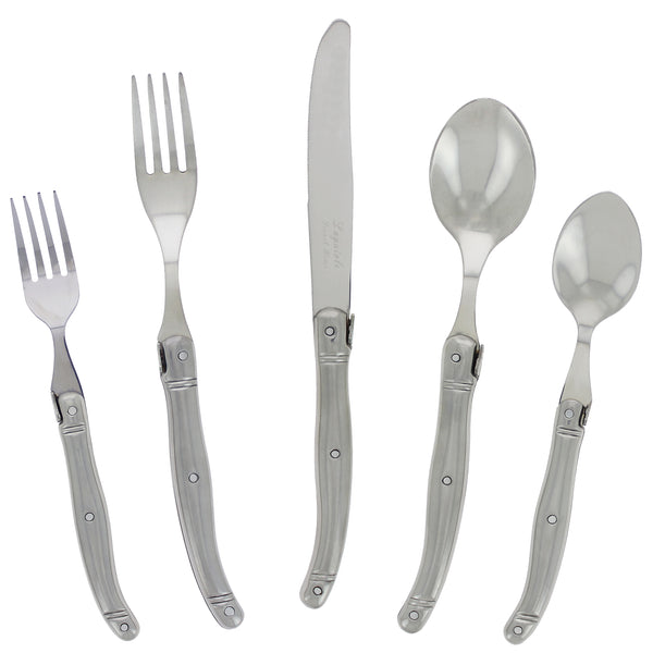 French Home French Home Laguiole 20 Piece Stainless Steel Flatware Set Service For 4 Stainless Steel Handles