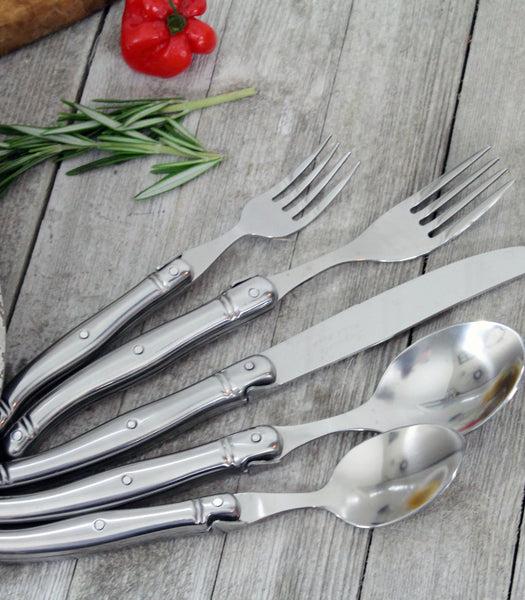 French Home French Home Laguiole 20 Piece Stainless Steel Flatware Set Service For 4 Stainless Steel Handles