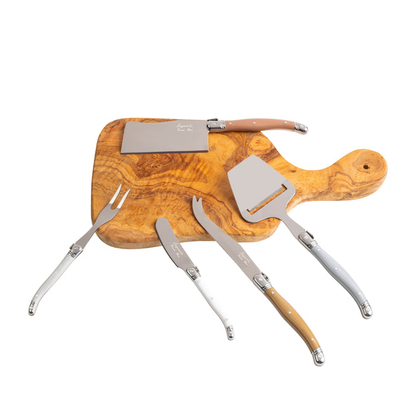 French Home French Home Laguiole 5 Piece Cheese Knife Fork And Slicer Set Mixed Metals