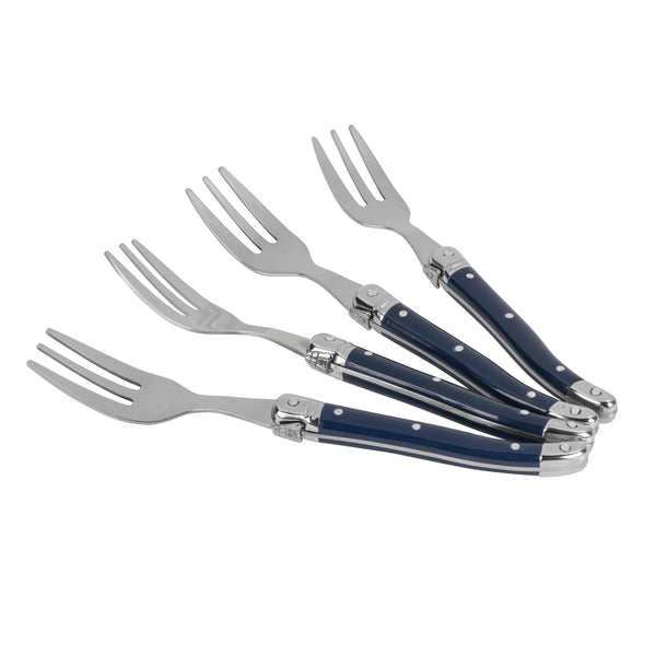 French Home French Home Laguiole Cake Forks Set Of 4 Navy