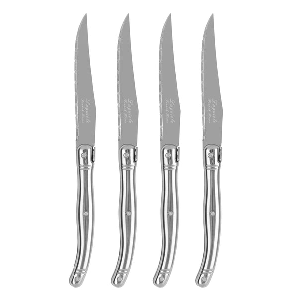 French Home French Home Laguiole Connoisseur 4-Piece Steak Knife Set With Stainless-Steel Handles