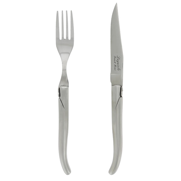 French Home French Home Laguiole Connoisseur Stainless Steel 8-piece Steak Knife And Fork Set