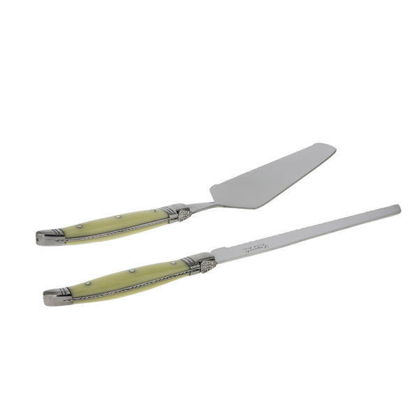 French Home French Home Laguiole Faux Ivory Conoisseur Cake Slicer And Server Set 2 Piece