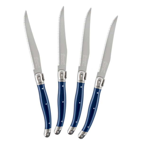 French Home French Home Laguiole Steak Knives Set Of 4 Navy Blue