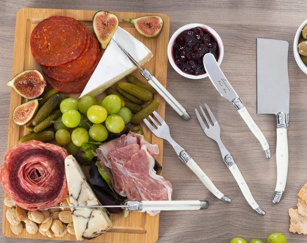French Home French Home Laguiole Ultimate 11-Piece Charcuterie Set With Faux Ivory Handles