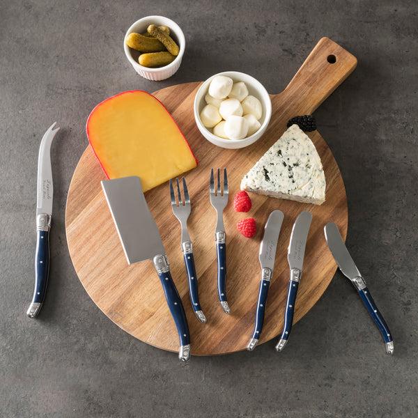French Home French Home Laguiole Ultimate 11-Piece Charcuterie Set With Navy Handles