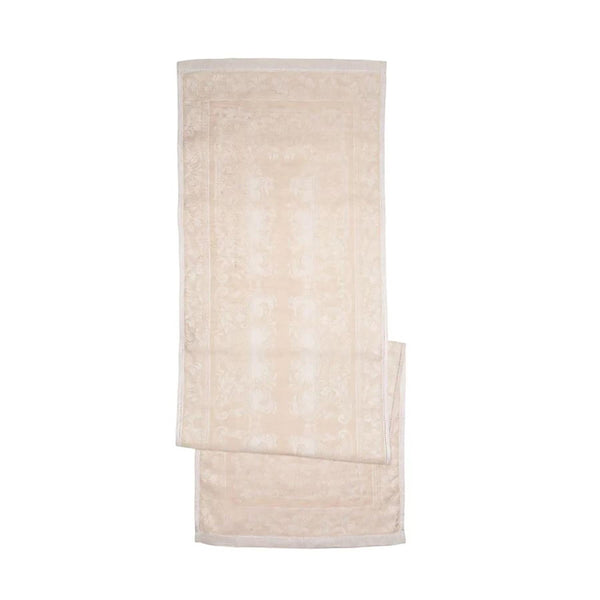 french home French Home Linen 20" x 68" Arboretum Table Runner - Ivory and Taupe