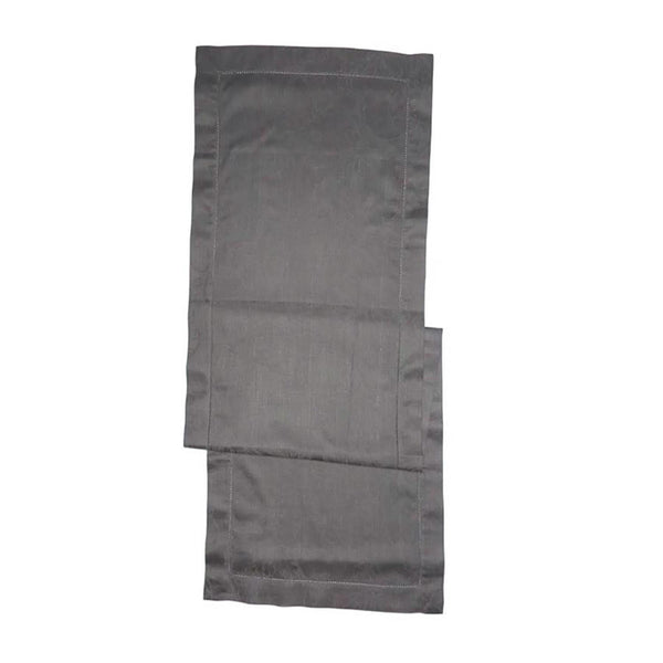 french home French Home Linen 20" x 68" Renaissance Table Runner - Dark Grey