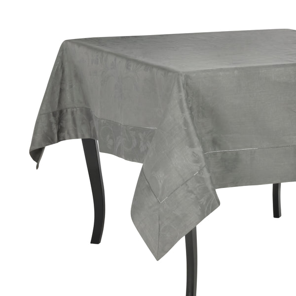 french home French Home Linen 68" x 100" Renaissance Tablecloth - Dark Grey