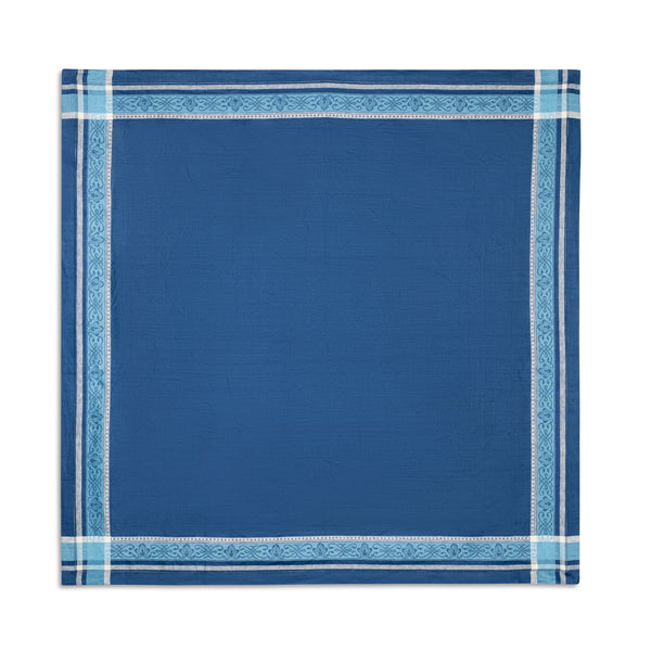 French Home French Home Linen 71" X 100" Astra Tablecloth – Shades Of Blue