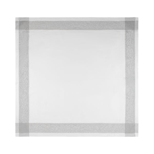 French Home French Home Linen 71" X 100" Paris Tablecloth - White And French Grey