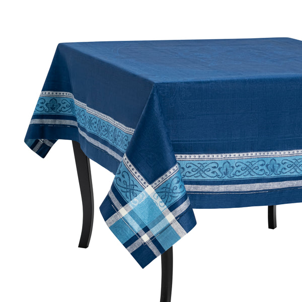 french home French Home Linen 71" x 124" Astra Tablecloth – Shades of Blue french home French Home Linen 71" x 124" Astra Tablecloth – Shades of Blue