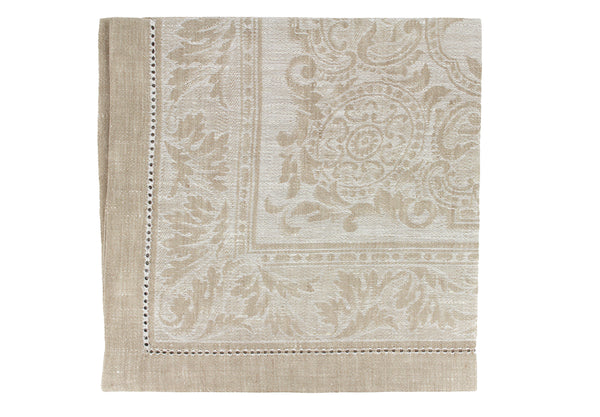 french home French Home Linen Set of 6 Arboretum Napkins - Ivory and Taupe