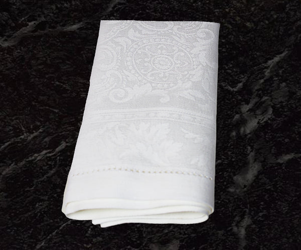 French Home French Home Linen Set Of 6 Arboretum Napkins - White