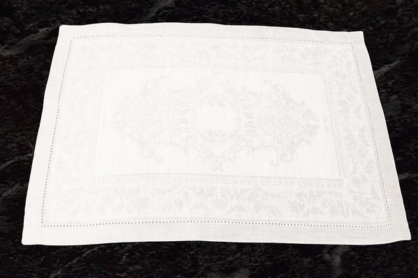 French Home French Home Linen Set Of 6 Arboretum Placemats - White