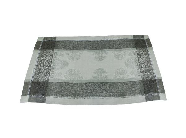 french home French Home Linen Set of 6 Cleopatra Placemats - Shades of Grey french home French Home Linen Set of 6 Cleopatra Placemats - Shades of Grey