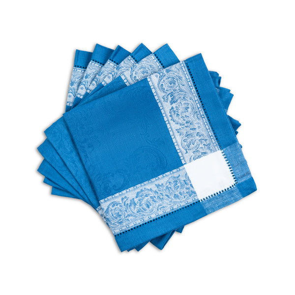 french home French Home Linen Set of 6 Paris Napkins – French Blue french home French Home Linen Set of 6 Paris Napkins – French Blue