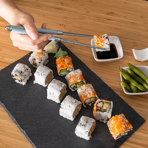 French Home French Home Mother Of Pearl Colored Chopsticks Ceramic Rests And Sauce Bowls Set Of 4 Pairs