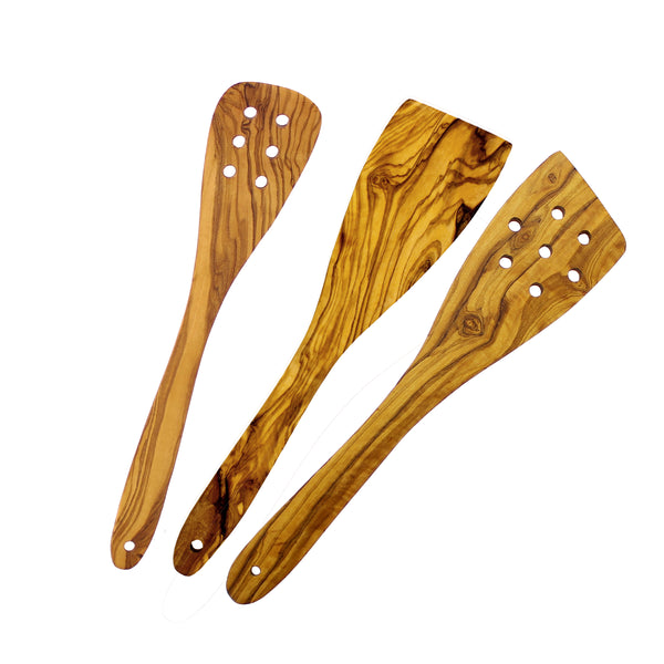 french home French Home Olive Wood 3 Piece Spatula Set